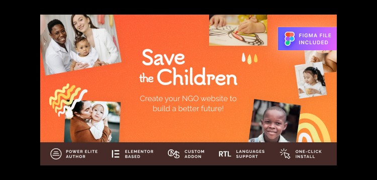 Item cover for download Save the Children - Charity WordPress Theme with Donations