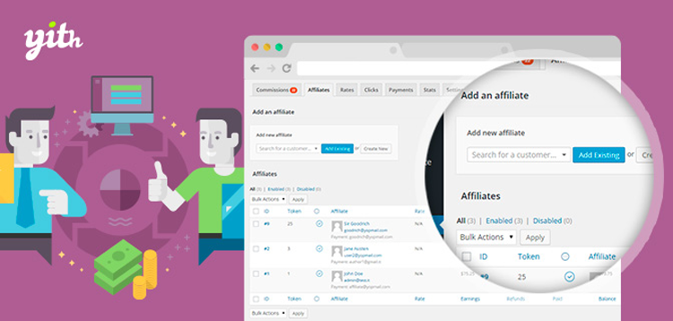 Item cover for download YITH WooCommerce Affiliates Premium
