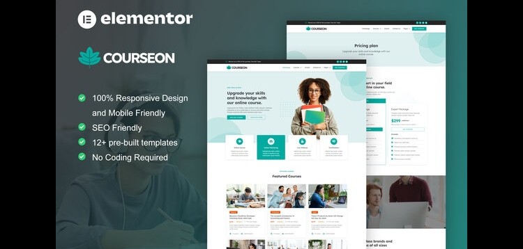 Item cover for download CourseOn - Online Course & Education Elementor Template Kit