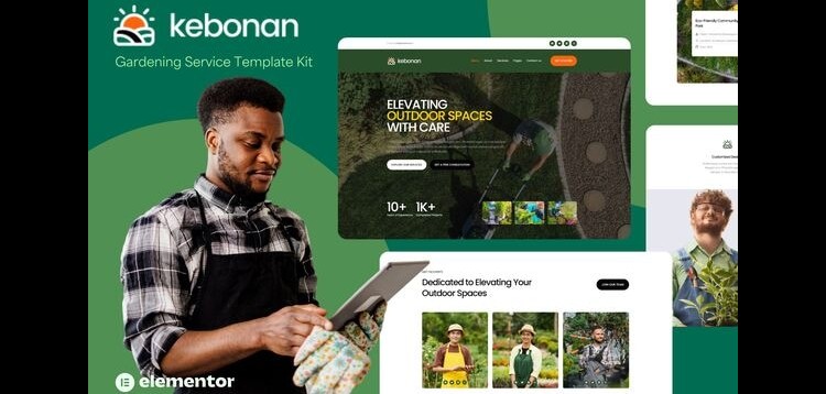 Item cover for download Kebonan - Landscape & Gardening Service Elementor Template Kit
