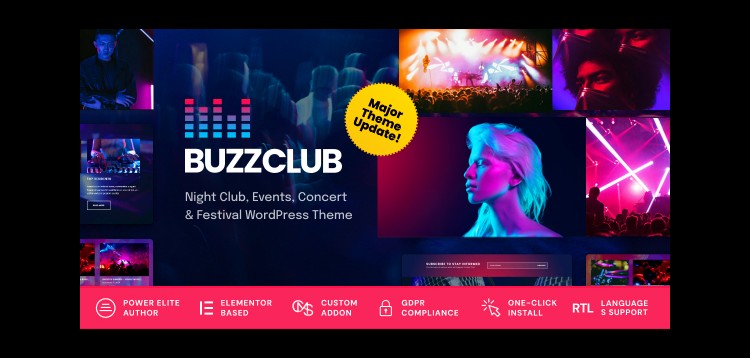 Item cover for download Buzz Club - Night Club, DJ & Music Festival Event WordPress Theme