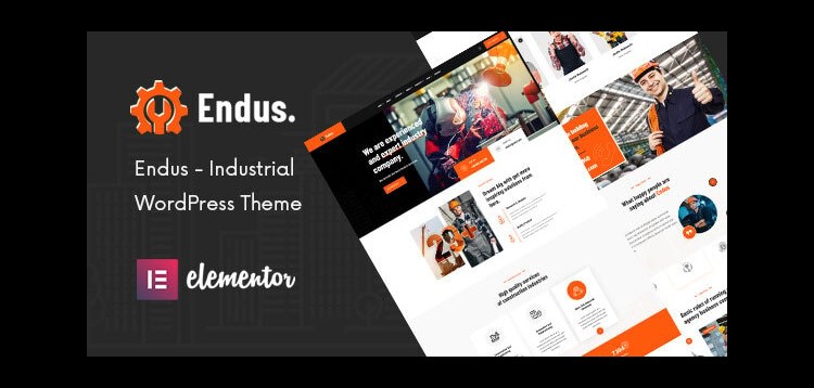Item cover for download Endus - Industrial Manufacturing WordPress Theme