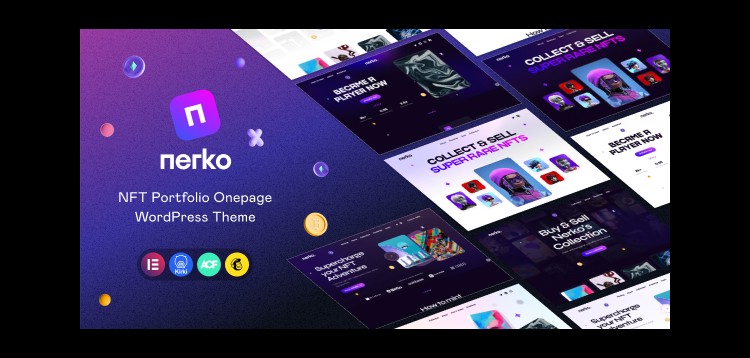 Item cover for download Nerko - NFT Portfolio WordPress Theme
