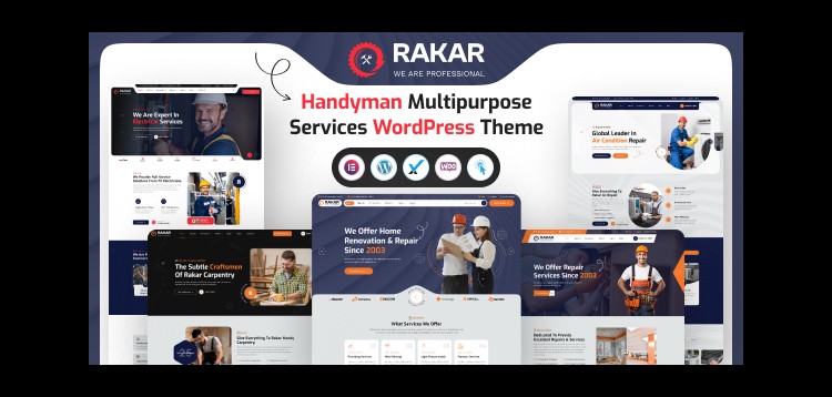 Item cover for download Rakar - Multipurpose Services WordPress Theme