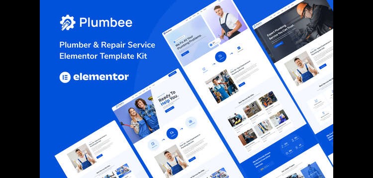 Item cover for download Plumbee – Plumber & Repair Services Elementor Template Kit