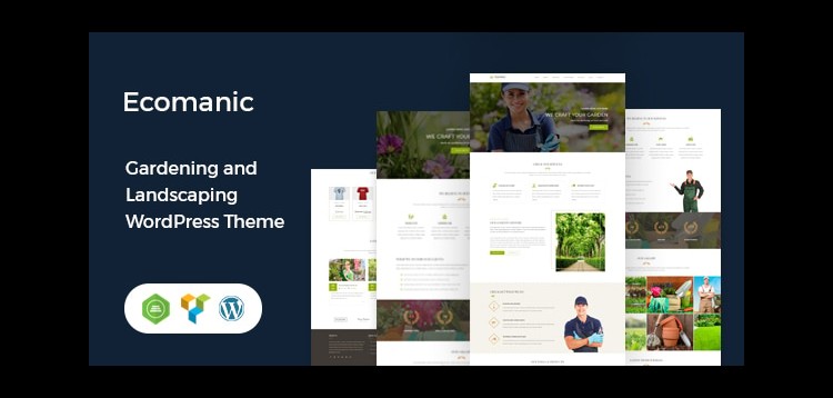 Item cover for download Ecomanic - Gardening and Landscaping WordPress Theme