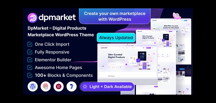 Item cover for download DpMarket – Digital Marketplace Multi-Vendor WooCommerce Theme Multipurpose