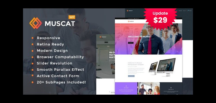 Item cover for download Muscat : Multipurpose WordPress Theme