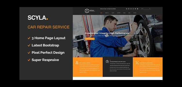 Item cover for download Scyla || Auto Mechanic & Car Repair WordPress Theme