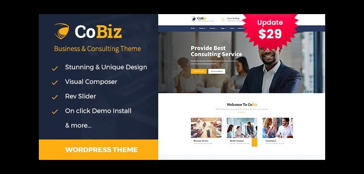 Item cover for download Cobiz -Business Consulting and Professional Services WordPress Theme