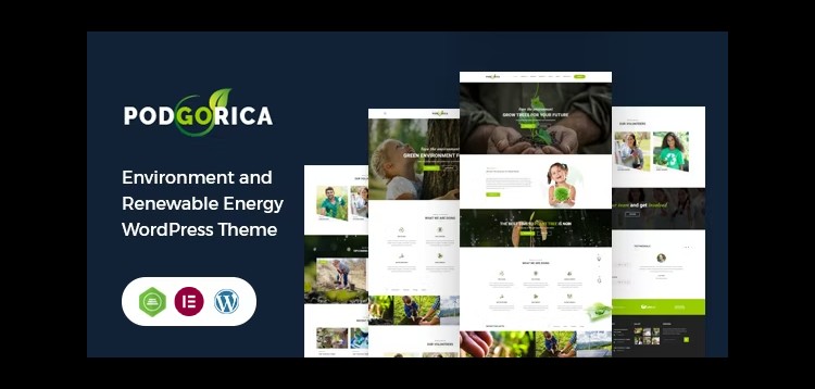 Item cover for download Podgorica - Environment and Renewable Energy WordPress Theme