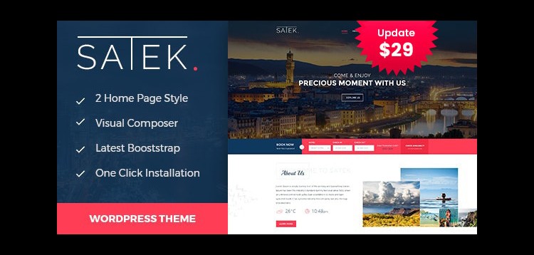 Item cover for download Satek : Resort and Hotel WordPress Theme