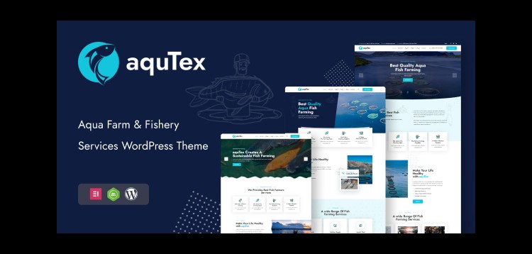 Item cover for download Aqutex - Aqua Farm & Fishery Services WordPress Theme + RTL