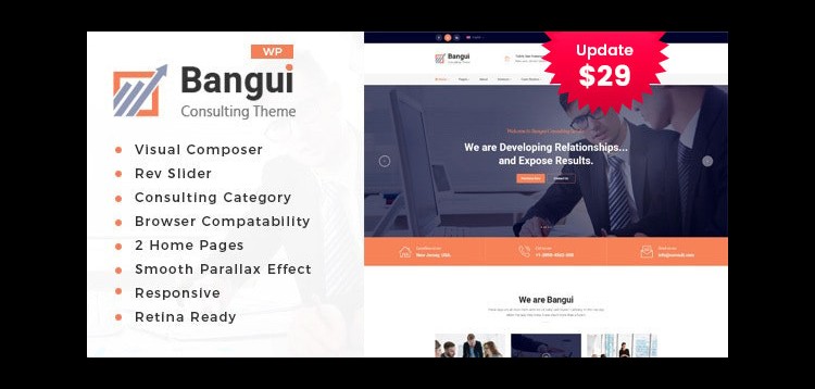 Item cover for download Bangui - Business Consulting WordPress theme