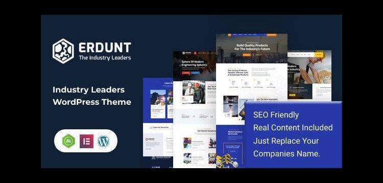 Item cover for download Erdunt - Industrial Business WordPress Theme