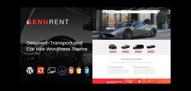 Item cover for download Genurent - Transport and Car Hire WordPress Theme