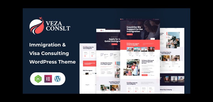 Item cover for download Vezaconslt - immigration and Visa Consulting WordPress Theme