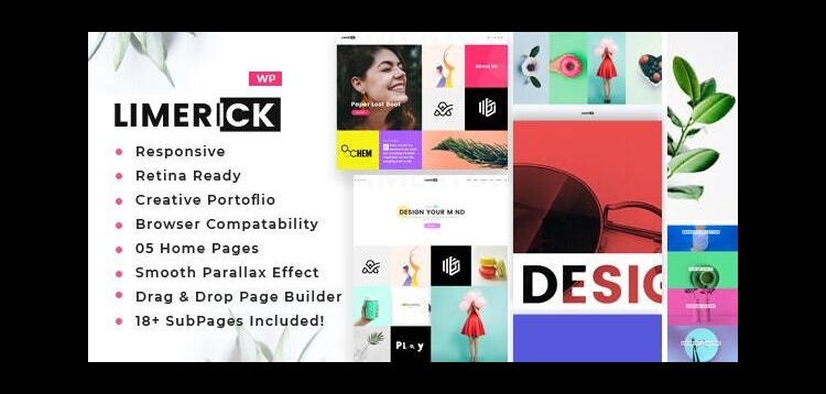 Item cover for download Limerick - A Colorful and Modern Multipurpose Portfolio Theme