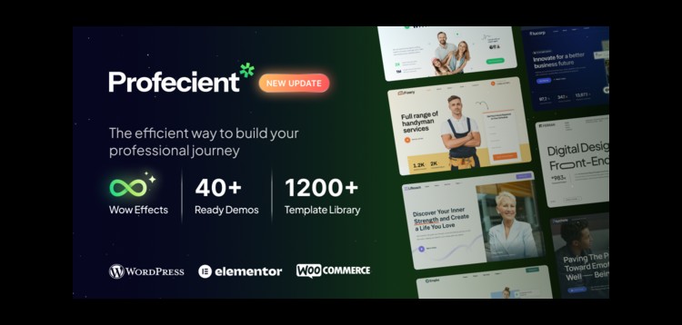 Item cover for download Profecient - Multipurpose Elementor Business & WooCommerce WordPress Theme