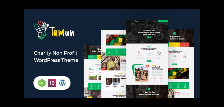 Item cover for download Tamun - Fundraising WordPress Theme