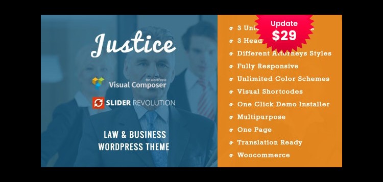 Item cover for download JUSTICE - Law & Business WordPress Theme