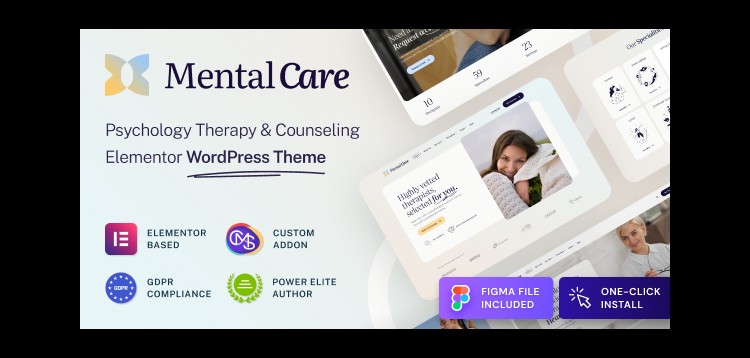 Item cover for download Mental Care - Therapy & Counseling Psychologist WordPress Theme