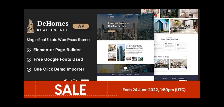 Item cover for download Dehomes - Single Real Estate WordPress Theme
