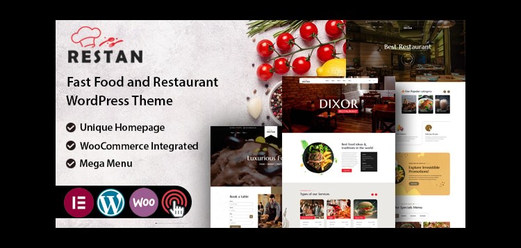 Item cover for download Restan - Restaurant WordPress Theme