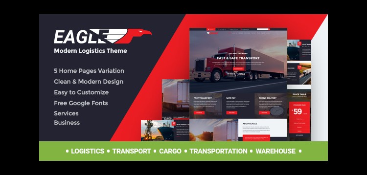 Item cover for download Eagle - Logistics & Transportation WordPress Theme