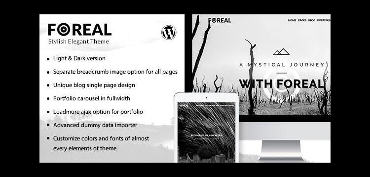 Item cover for download Foreal - Director, Writer WordPress Theme