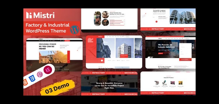 Item cover for download Mistri – Factory & Industrial WordPress Theme