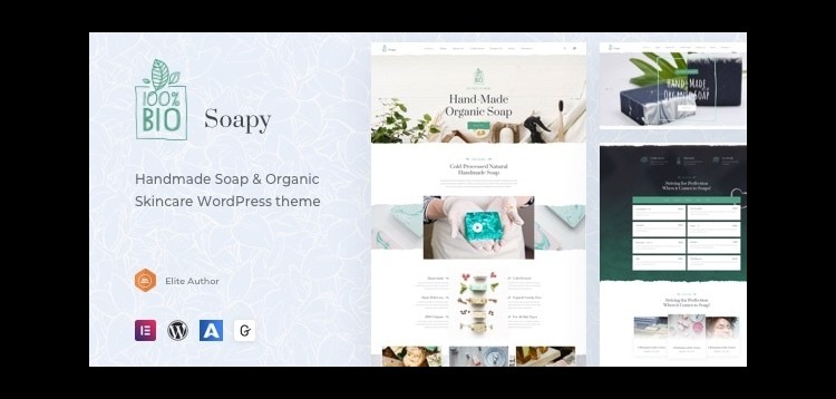 Item cover for download Soapy - Handmade & Organic Skincare WordPress