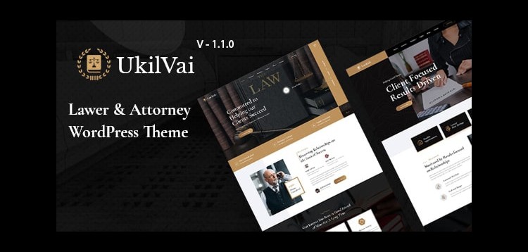 Item cover for download Ukilvai - Lawyer & Attorney WordPress Theme
