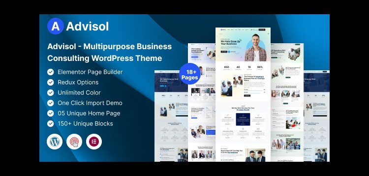 Item cover for download Advisol - Business Consulting WordPress Theme