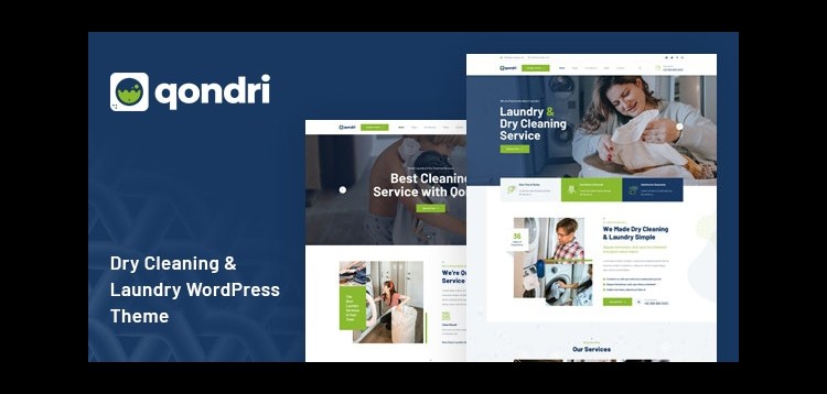 Item cover for download Qondri - Dry Cleaning & Laundry Services Wordpress Theme