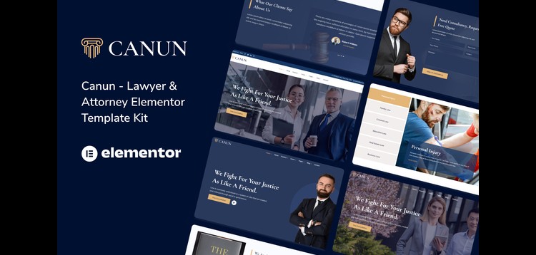 Item cover for download Canun – Lawyer Attorney and Law Firm Elementor Template Kit