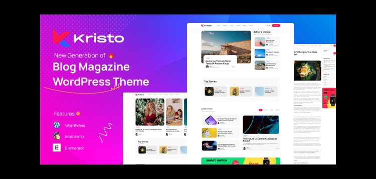Item cover for download Kristo - Modern Magazine WordPress Theme