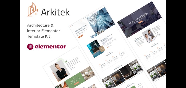 Item cover for download Arkitek - Architecture & Interior Elementor Template Kit