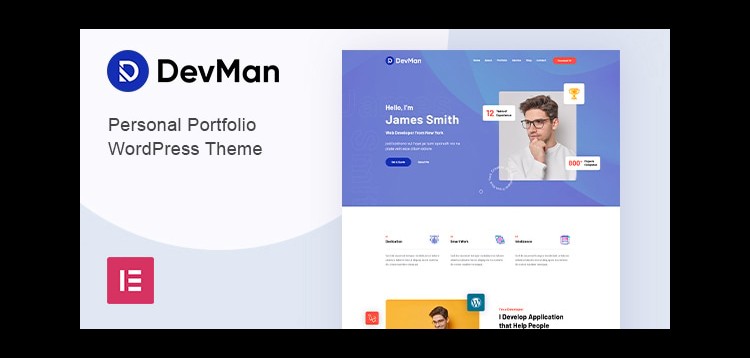 Item cover for download Devman - Personal Portfolio WordPress Theme