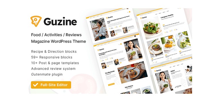 Item cover for download Guzine: Adsense Ready Magazine WordPress Theme for Food Blogging