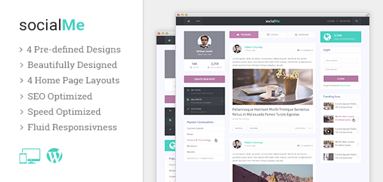 Item cover for download MyThemeShop socialMe WordPress Theme