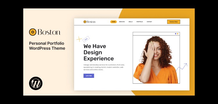 Item cover for download Boston - Personal Portfolio WordPress Theme