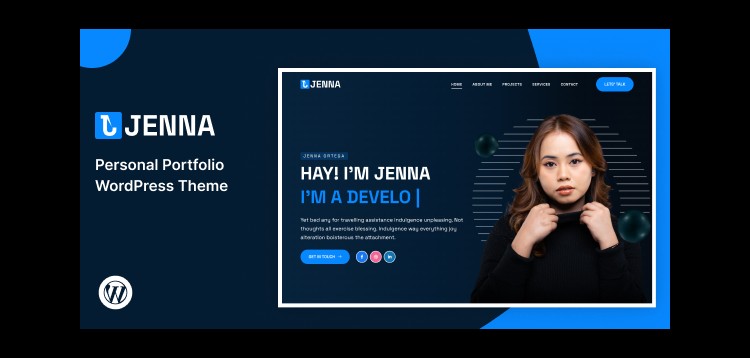 Item cover for download Jenna – Personal Portfolio WordPress Theme