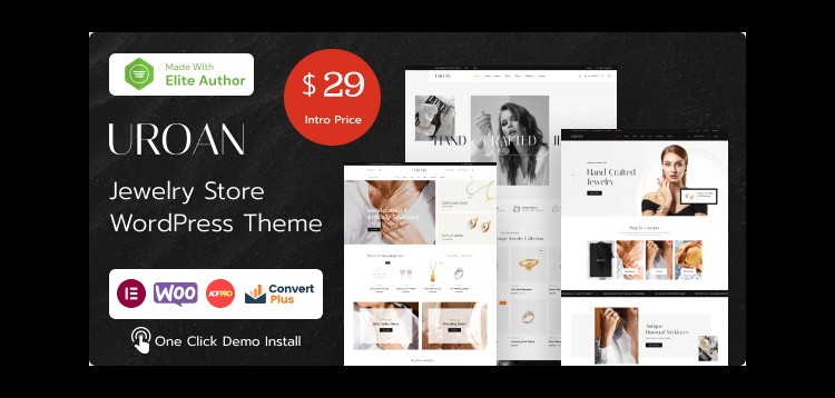 Item cover for download Uroan - Jewelry & Ornament Store WordPress Theme
