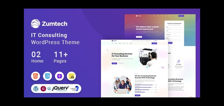 Item cover for download Zumtech IT Solutions & Technology WordPress Theme