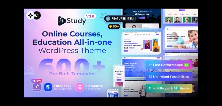 Item cover for download Education WordPress Theme | HiStudy