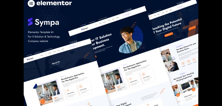 Item cover for download Sympa - IT Solutions & Technology Elementor Template Kit