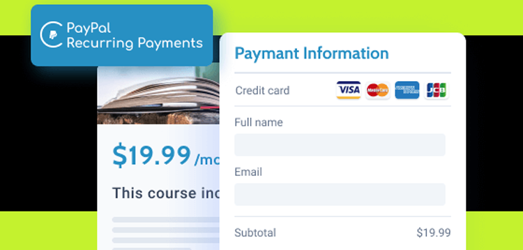 Item cover for download JetFormBuilder PayPal Recurring payments