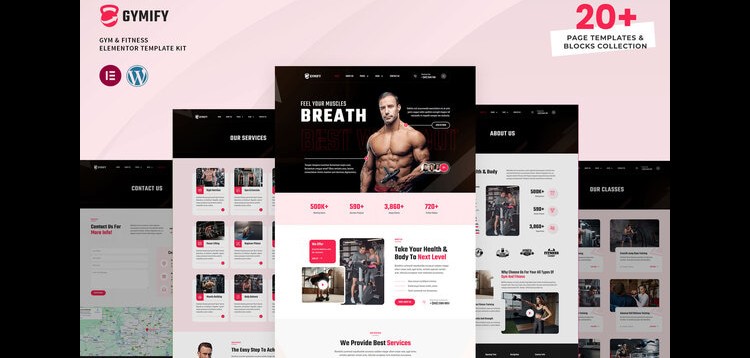 Item cover for download Gymify - Gym & Fitness Elementor Pro Template Kit