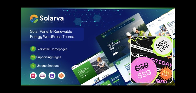 Item cover for download Solarva - Ecology & Solar Energy Theme